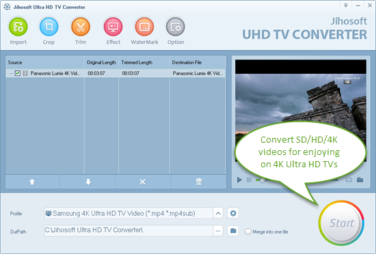 Enjoy Videos on 4K UHD TVs
