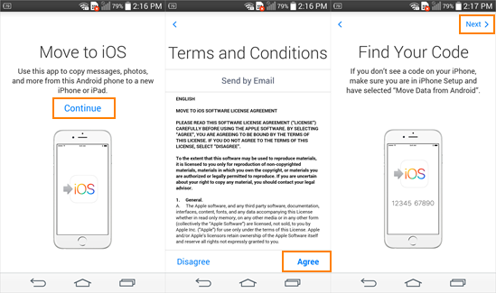 How to move data from Android to iPhone with Move to iOS