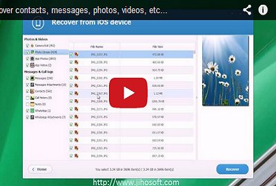 Video Guide about how to recover Data from iPhone, iPad & iPod Touch