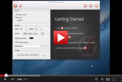Video Guide about how to Convert SWF files on Mac