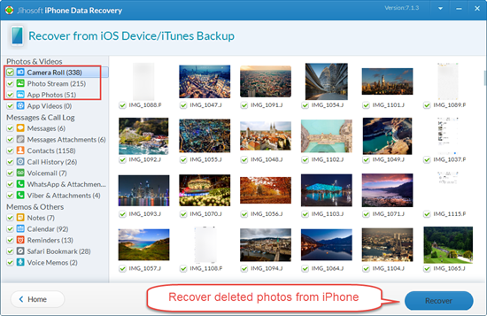 Use iPhone Photo Recovery Software