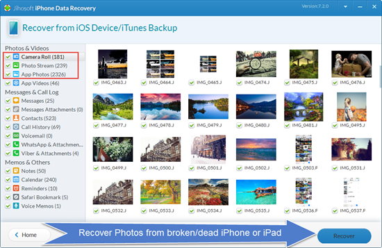 Recover Data from Broken iPhone/iPad with a Third Party Tool