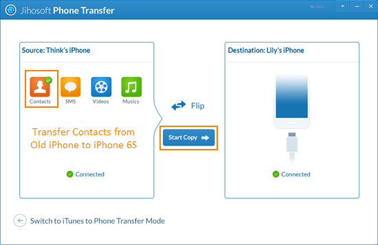 Using Jihosoft Phone Transfer