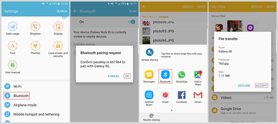 Transfer Data from Android to Android Wirelessly