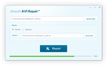 Click to view Jihosoft AVI Repair 1.0.0 screenshot