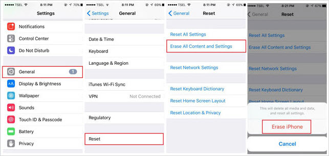  Reset Your iPhone/iPad to Factory Settings