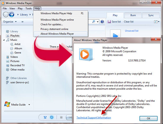 Ing Windows Media Player