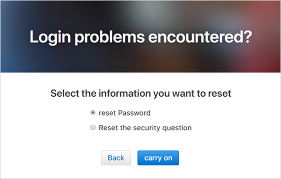 Reset with email and security questions