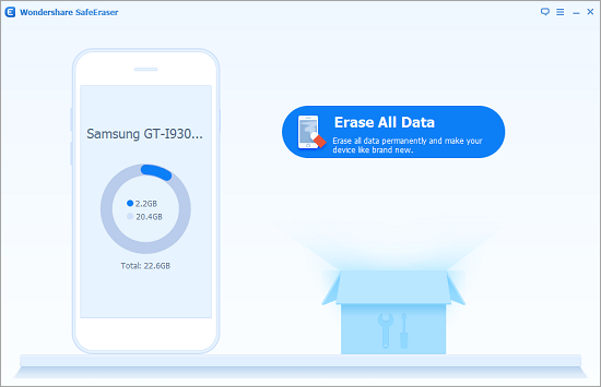Follow the easy steps to eraser data on Samsung