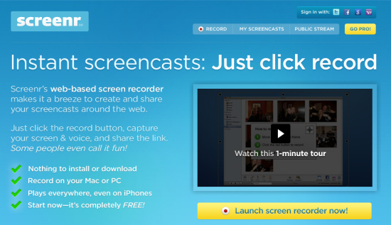 Jing is straightforward free screencast software from TechSmith.