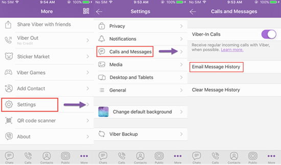 Back up Viber Messages on iOS Device