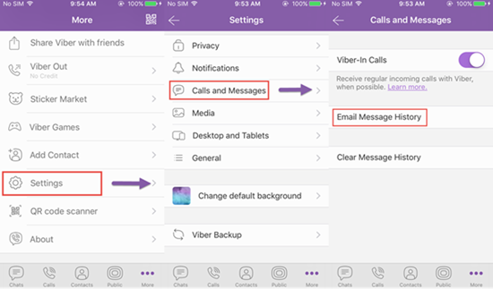 how to download viber deleted messages