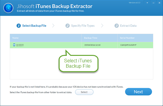 encrypted itunes backup extractor