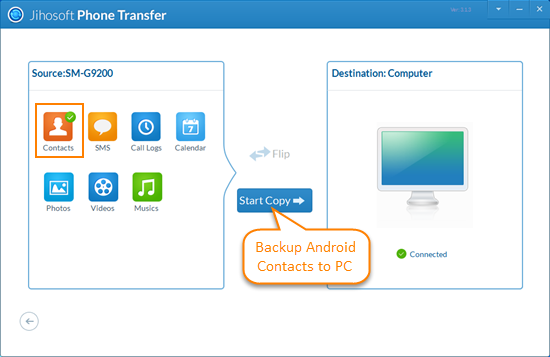 Backup Contacts on Android Using Android Manager