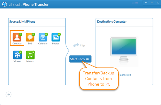 How to Transfer Contacts from iPhone to PC with/without iTunes