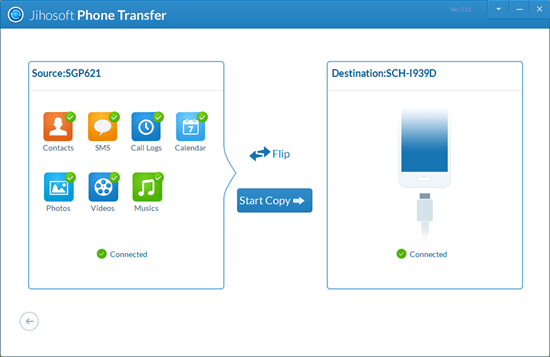 Copy Data from Sony Xperia to Samsung with Phone Transfer Software