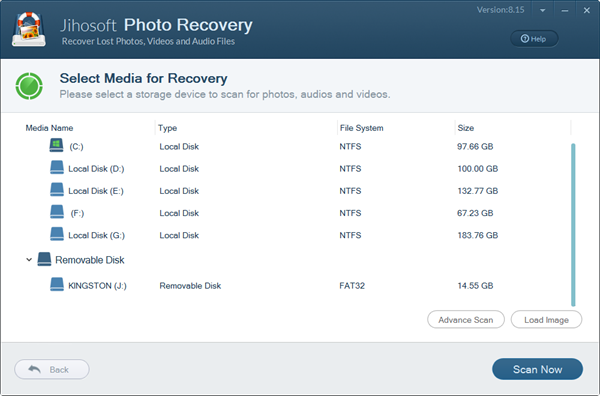 Jihosoft Photo Recovery User Guide