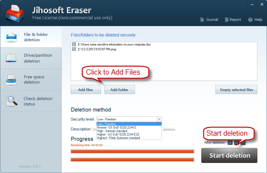 Windows 10 Jihosoft Free Eraser full