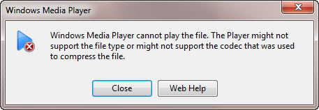 media player avi codec required