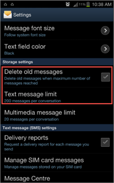 Prevent Message Loss on Android Device