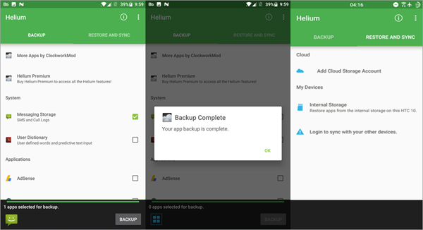 Helium is one of the Top 10 Best Free Android Backup Apps 2019.