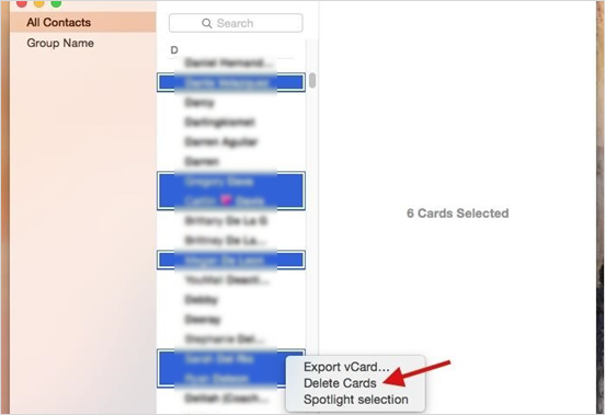 Mass Delete Contacts from iPhone/iPad on Mac