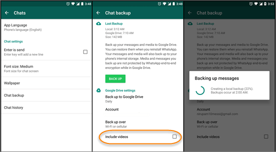 Restore WhatsApp Backup from Google Drive to Android/iPhone