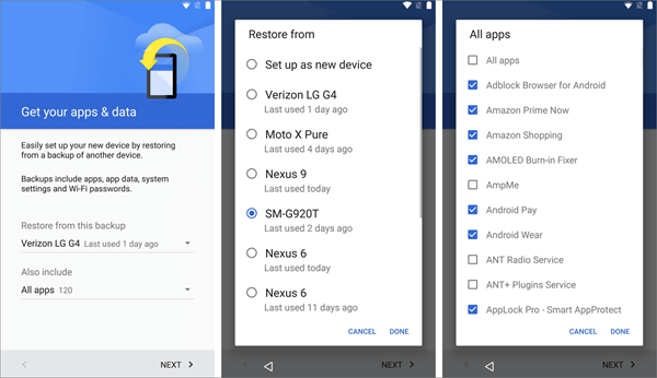 Restore Android Data From Google
