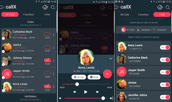 Automatic Call Recorder - callX