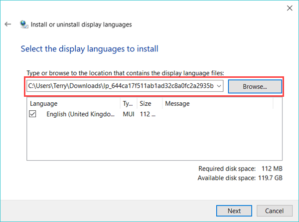 Manually Download and Install Windows 10 Language Pack