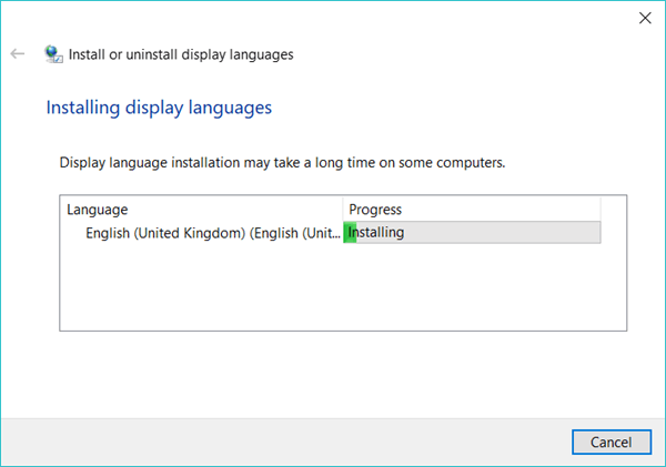 Manually Download and Install Windows 10 Language Pack