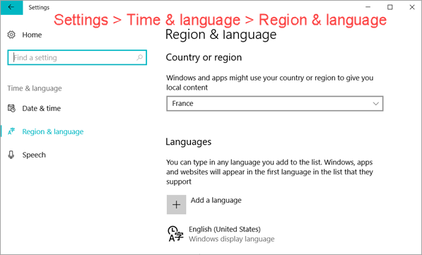 Install Windows 10 Language Pack Using Windows Update