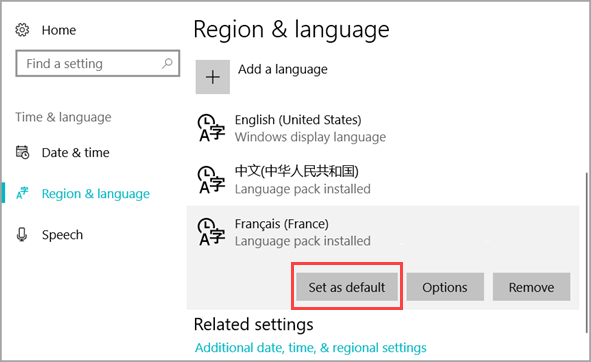 Install Windows 10 Language Pack Using Windows Update