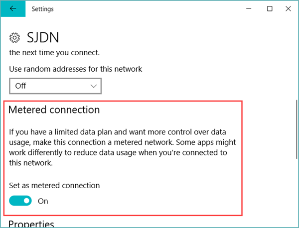 Stop Windows 10 Update by Changing Wi-Fi Setting