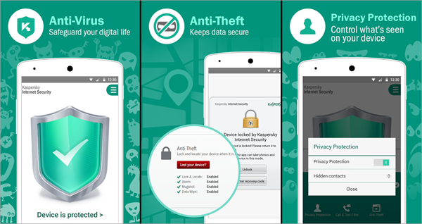 Kaspersky is one of Top 5 Best Antivirus Apps for Android for Virus Removal.