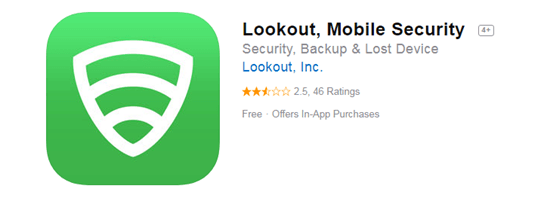 Lookout Mobile Security is one of the top 8 Best Free Antivirus for iPhone/iPad in 2019.
