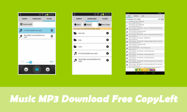 Music MP3 Download Free CopyLeft is one of Best 8 Free Offline Music Downloader Apps for Android.