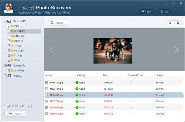 Recover deleted photos from Nikon DSLR.