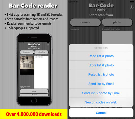 Bar Code is one of the best Barcode and QR-Code Scanner Apps for iPhone in 2019.