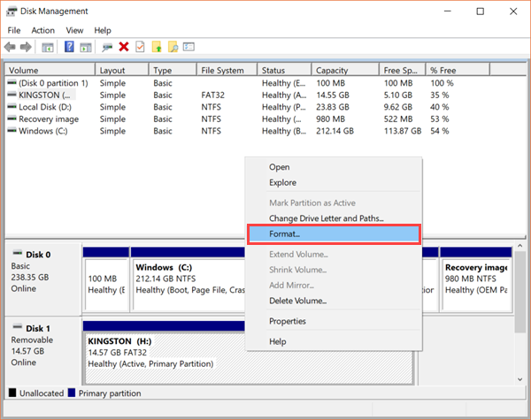 Fix Windows was Unable to Format SD Card/USB Drive