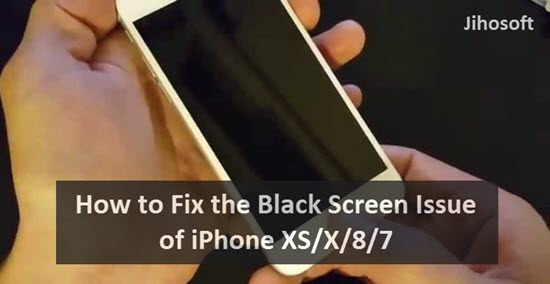 how to fix black screen issue iphone x 8 7