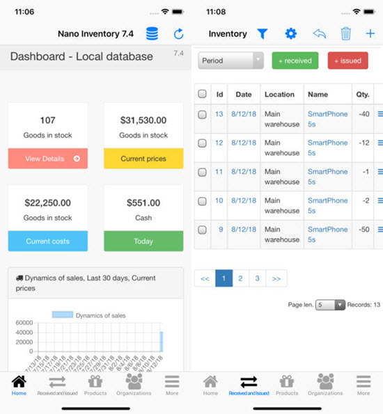 Nano Inventory is one of the best Inventory Management Apps for iOS in 2019.