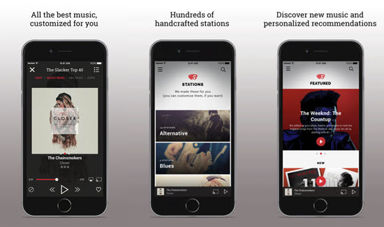 Slacker Radio is one of the best Offline Music Apps for iPhone.