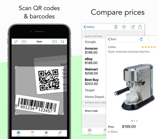QR Code & Barcode Scanner is one of the best Barcode and QR-Code Scanner Apps for iPhone in 2019.