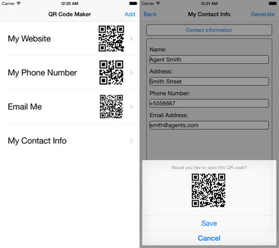 QR code maker is one of the best Barcode and QR-Code Scanner Apps for iPhone in 2019.