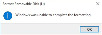 Fix Windows was Unable to Format SD Card/USB Drive