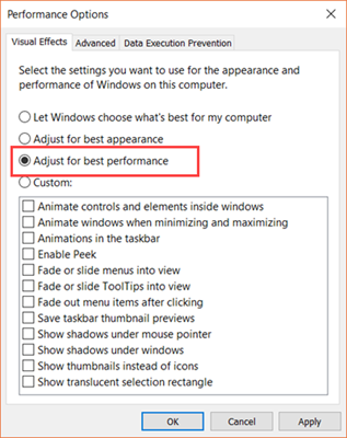 Fix High RAM on Windows 10 with Adjust for Best Performance