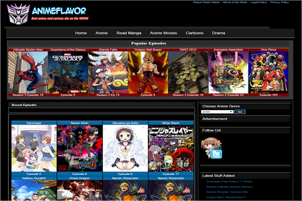 Animeflavor is one of the best websites to Watch Cartoons and Animes Online for Free.