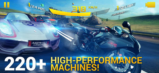 Asphalt 8 is one of best iOS Multiplayer Games for iPhone & iPad.