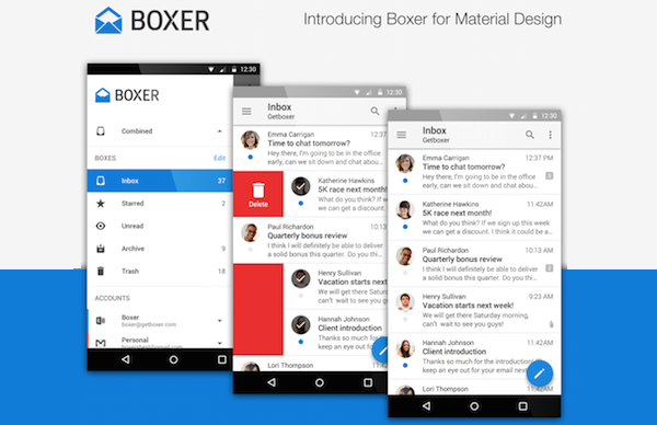 Boxer is one of the best free Android Email Apps.